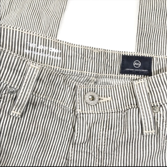 AG Jodi High Rise Cropped Flare in Canyon Striped Grey Jeans. 26 - Picture 3 of 11